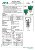 327 SERIES: DIRECT OPERATED, BALANCED POPPET, HIGH FLOW, FLAMEPROOF SOLENOID VALVES